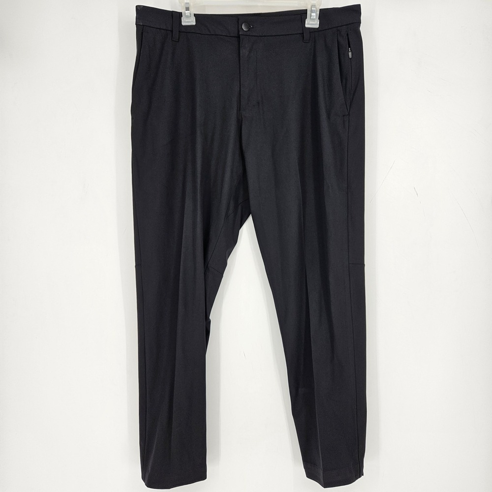 Lululemon ABC Pants‎ Mens 36 Black Chino Classic Trousers Performance Preppy